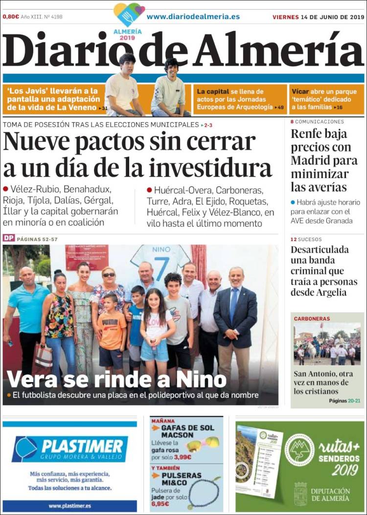 Portada de Diario de Almería (Espa&ntilde;a)