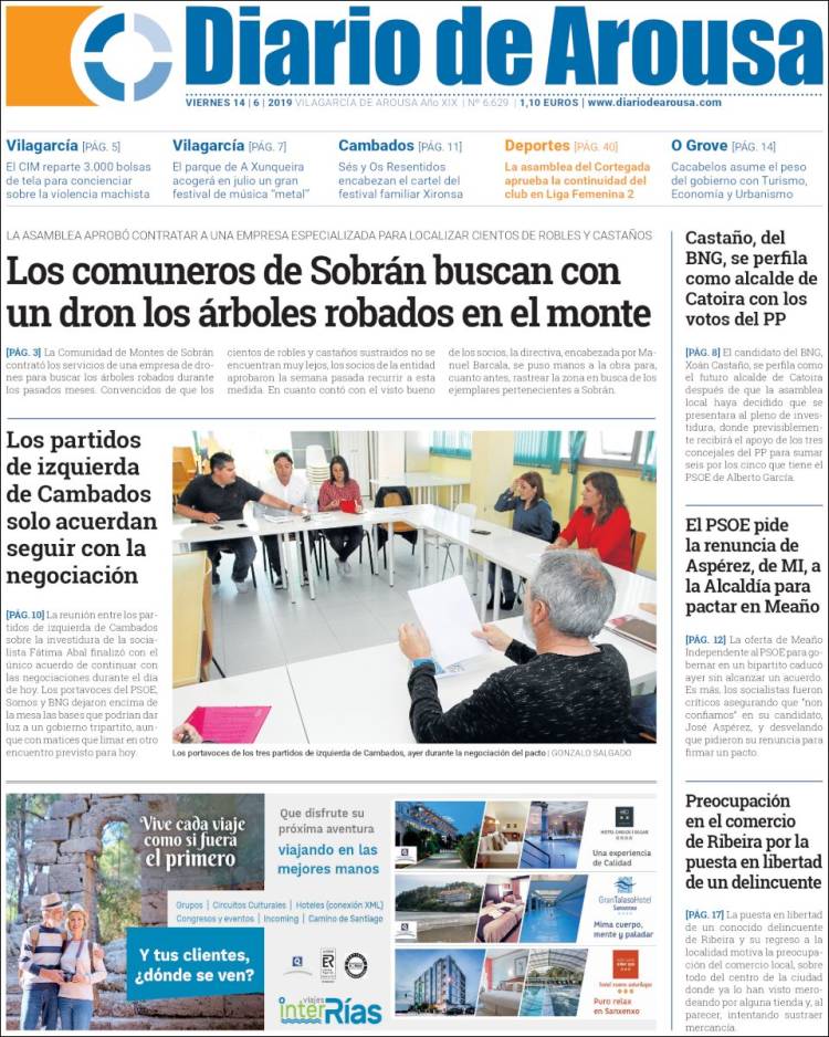 Portada de Diario de Arousa (Spain)