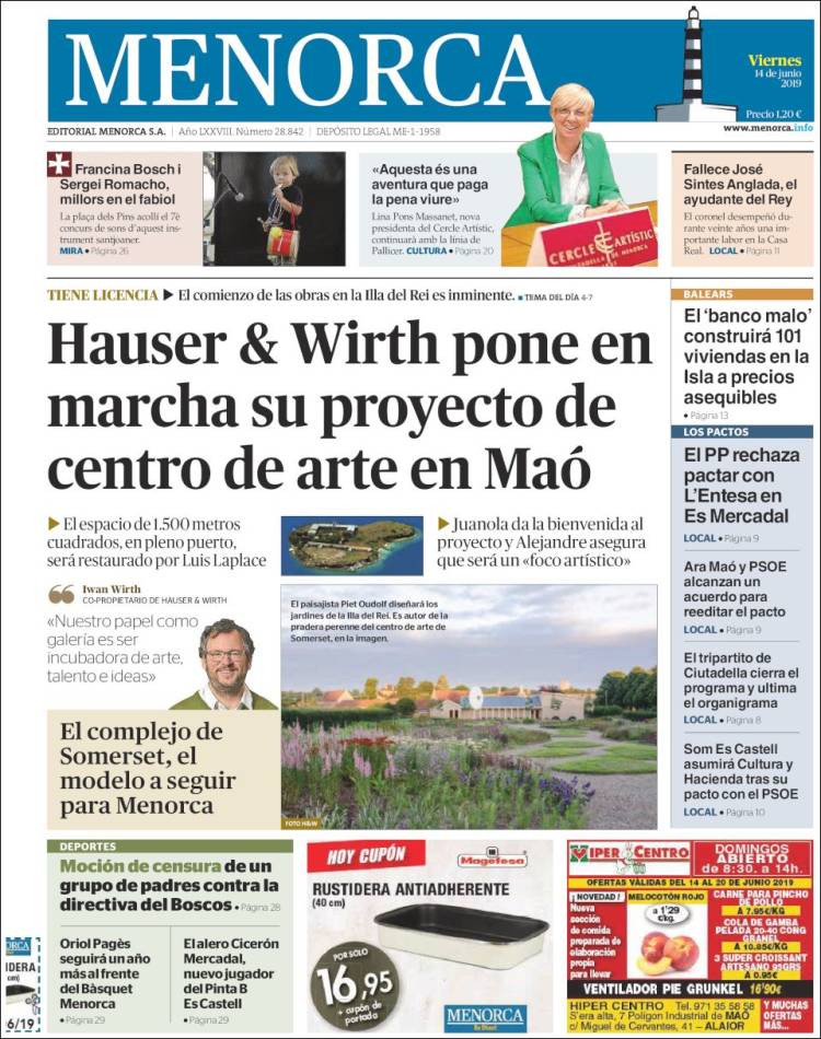 Portada de Menorca - Diario Insular (Spain)