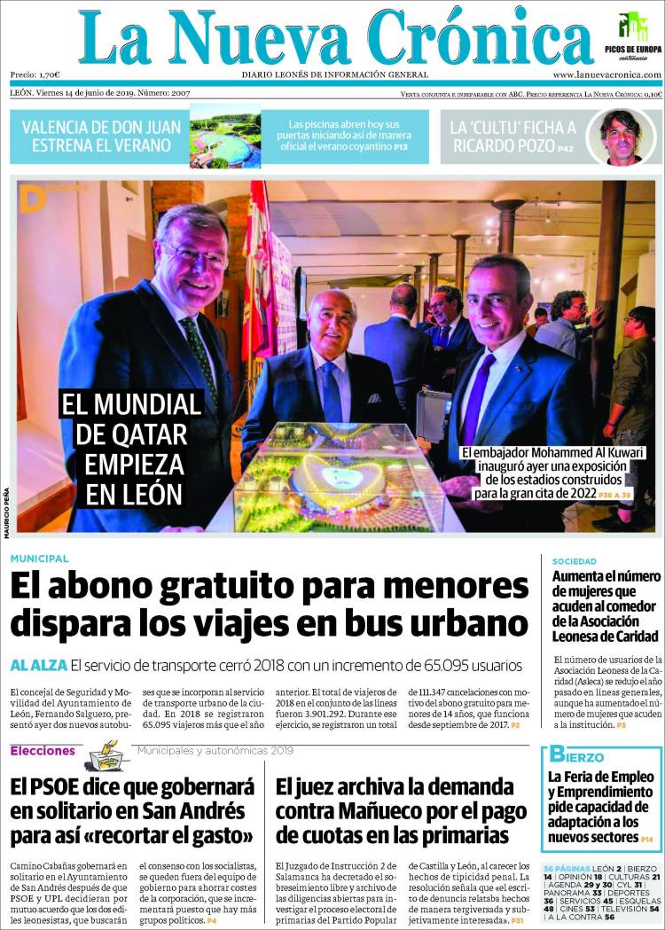 Portada de La Nueva Crónica (Spain)