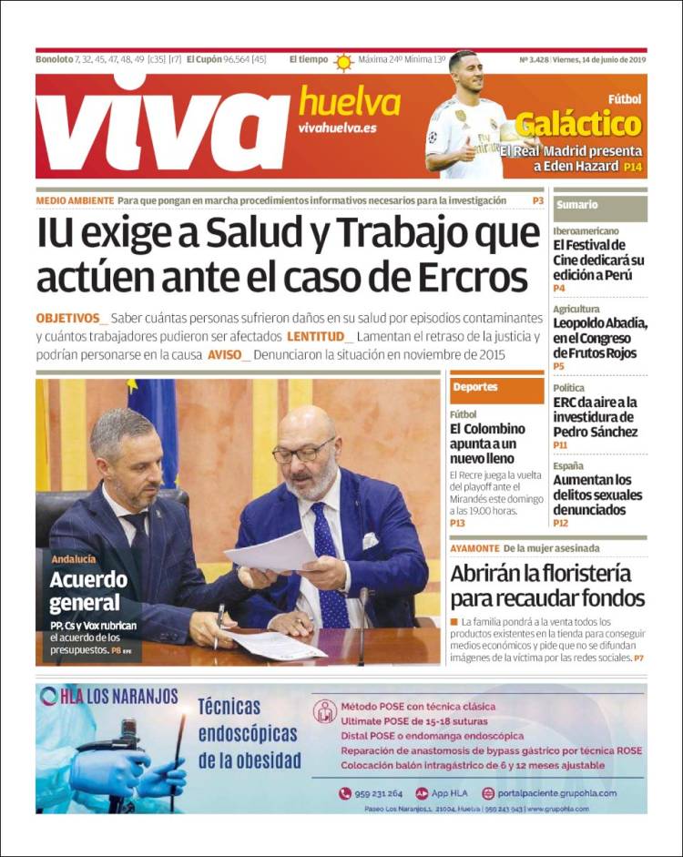 Portada de Viva Huelva (Spain)