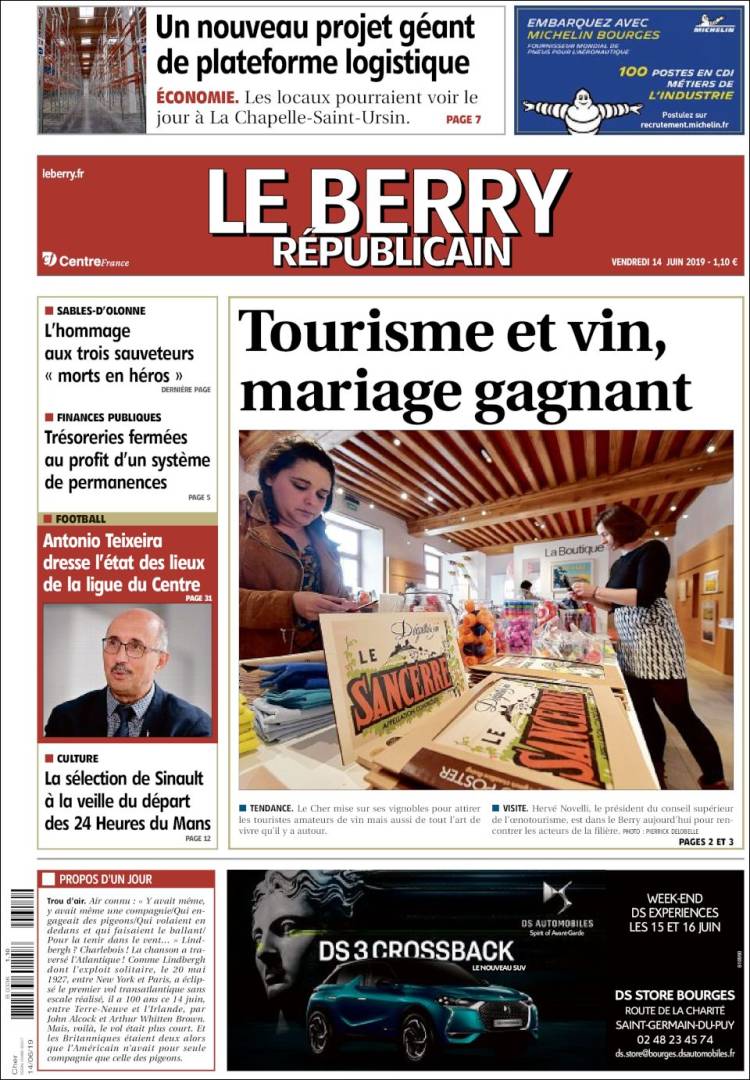 Portada de Berry Republicain (France)