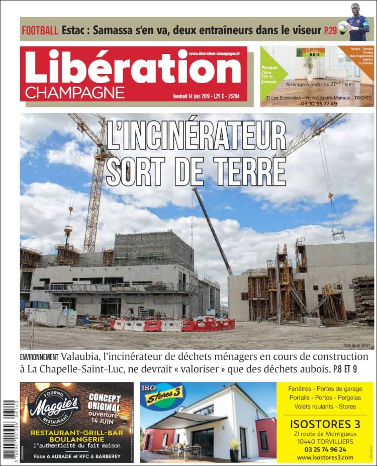 Portada de Libération Champagne (France)