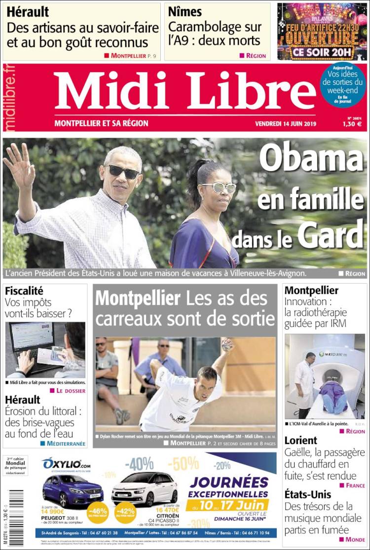 Portada de Midi Libre (France)