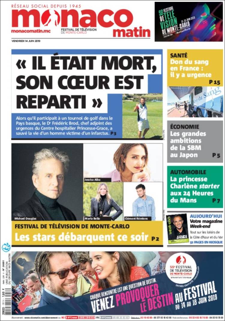 Portada de Nice-Matin (France)