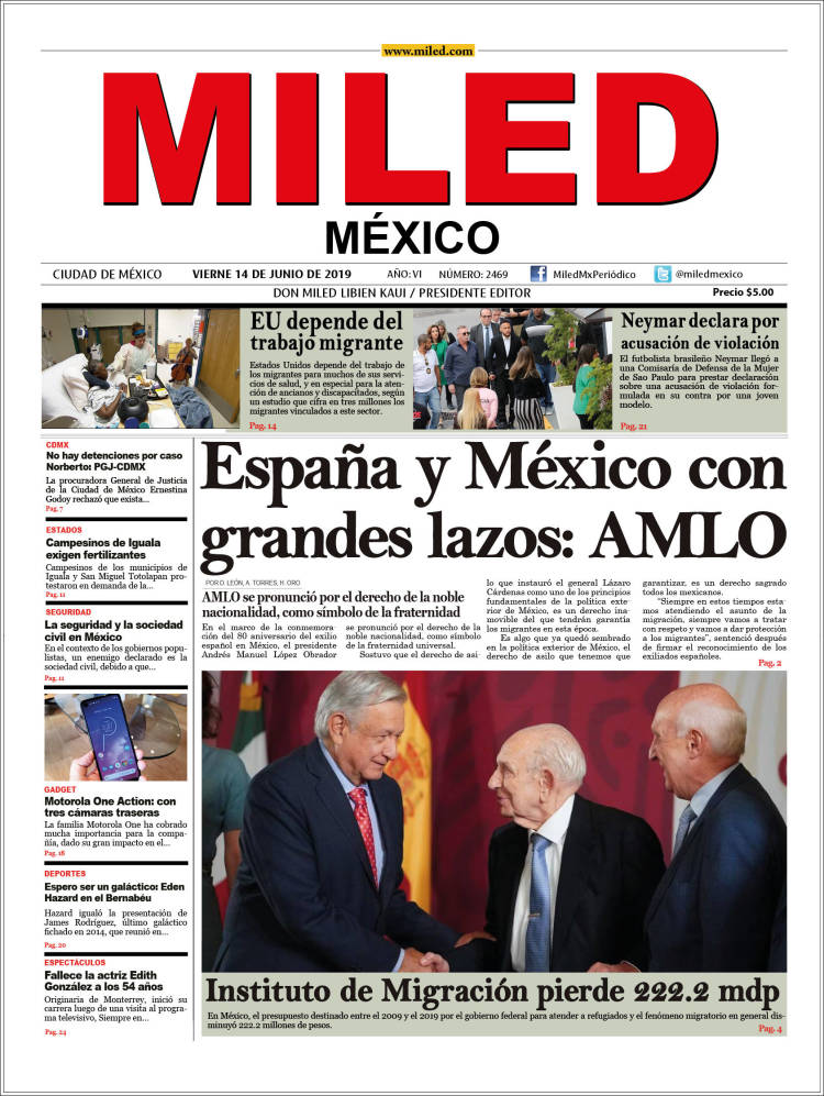 Portada de Miled (México)