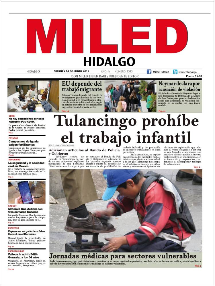 Portada de Miled - Hidalgo (México)