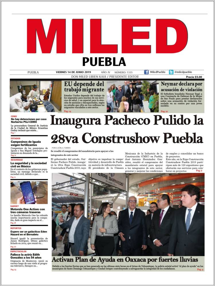 Portada de Miled - Puebla (México)