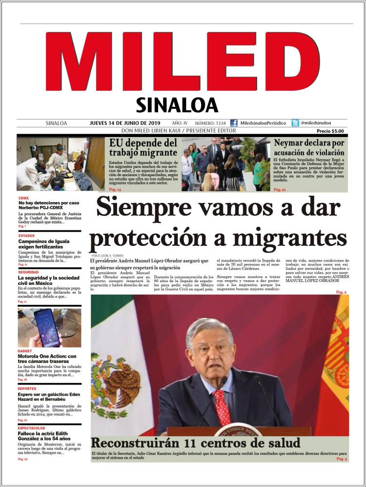 Portada de Miled - Sinaloa (México)