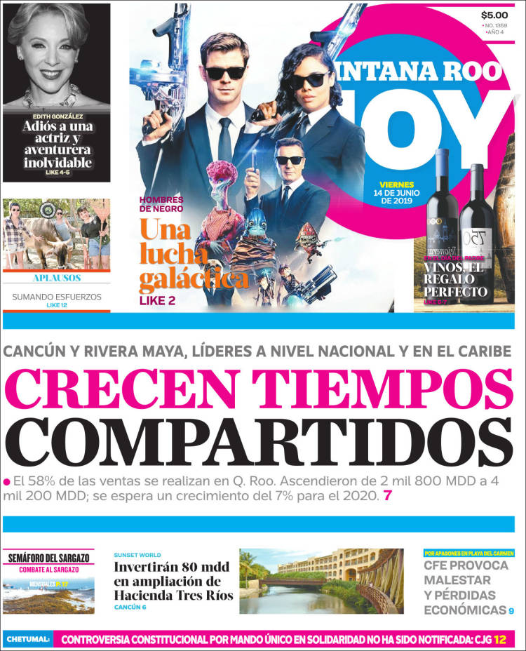 Portada de Quintana Roo HOY (México)