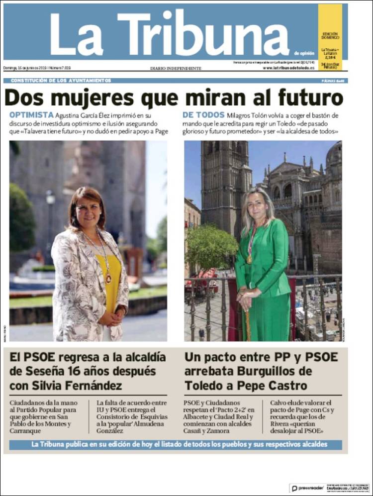 Portada de La Tribuna de Toledo (España)