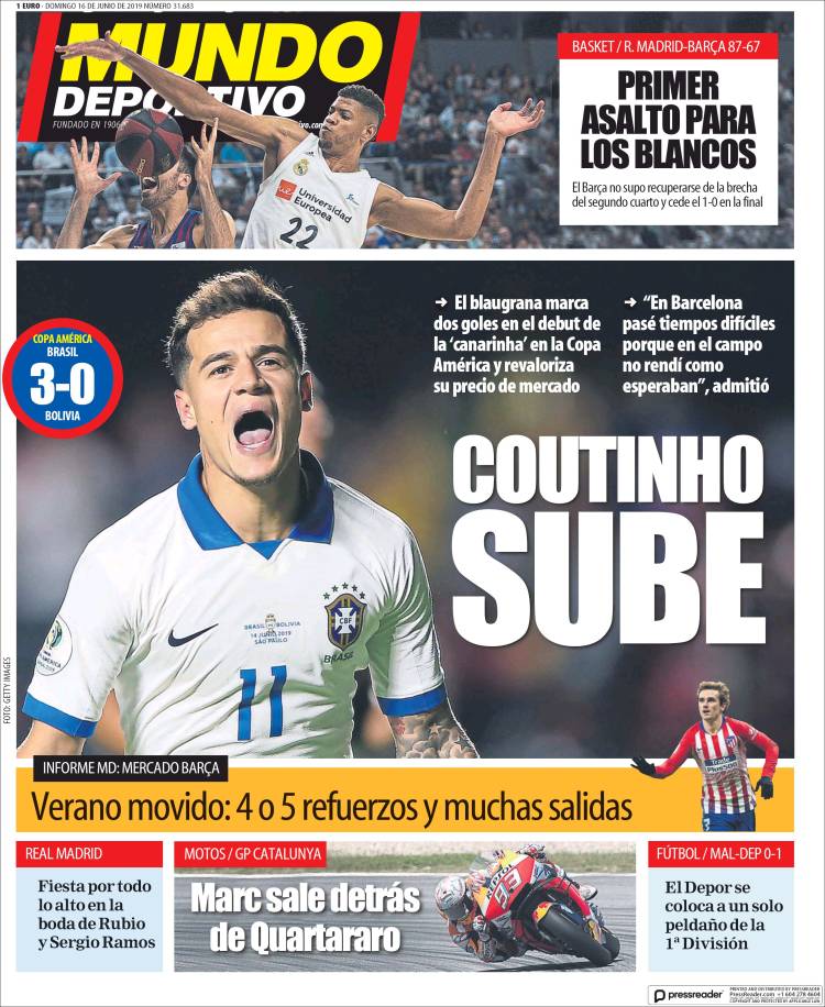 Portada de El Mundo Deportivo (España)