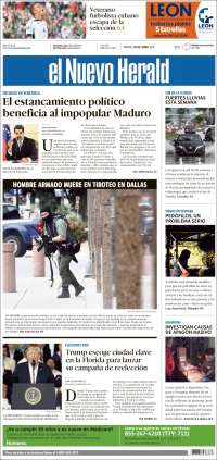Portada de El Nuevo Herald (États-Unis)
