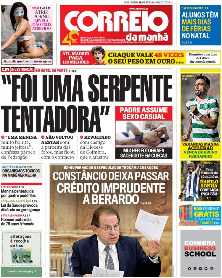 Portada de Correio da Manhã (Portugal)