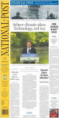 Portada de The National Post (Canada)