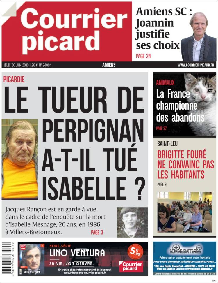 Portada de Courrier Picard (France)