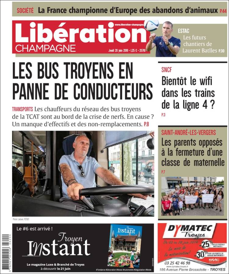 Portada de Libération Champagne (France)