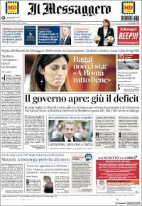 Portada de Il Messaggero (Italie)