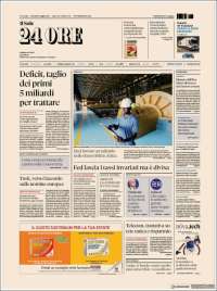 Portada de Il Sole 24 ORE (Italia)