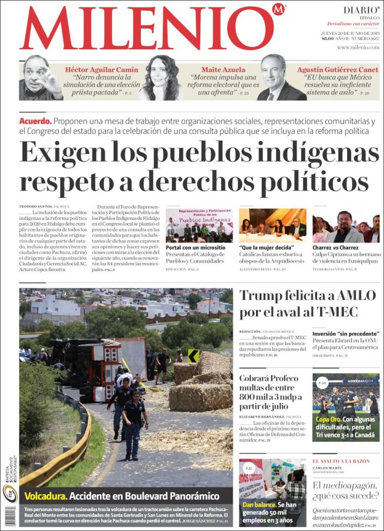 Portada de Milenio de Hidalgo (México)