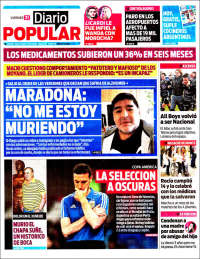 Portada de Diario Popular (Argentina)