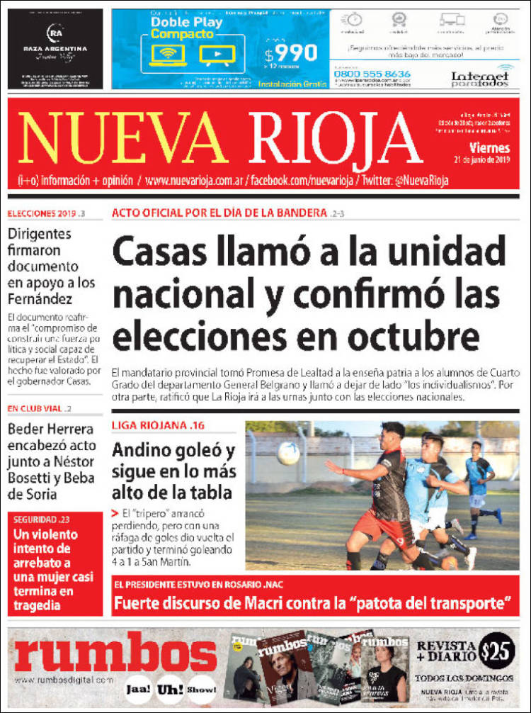 Portada de Nueva Rioja (Argentina)