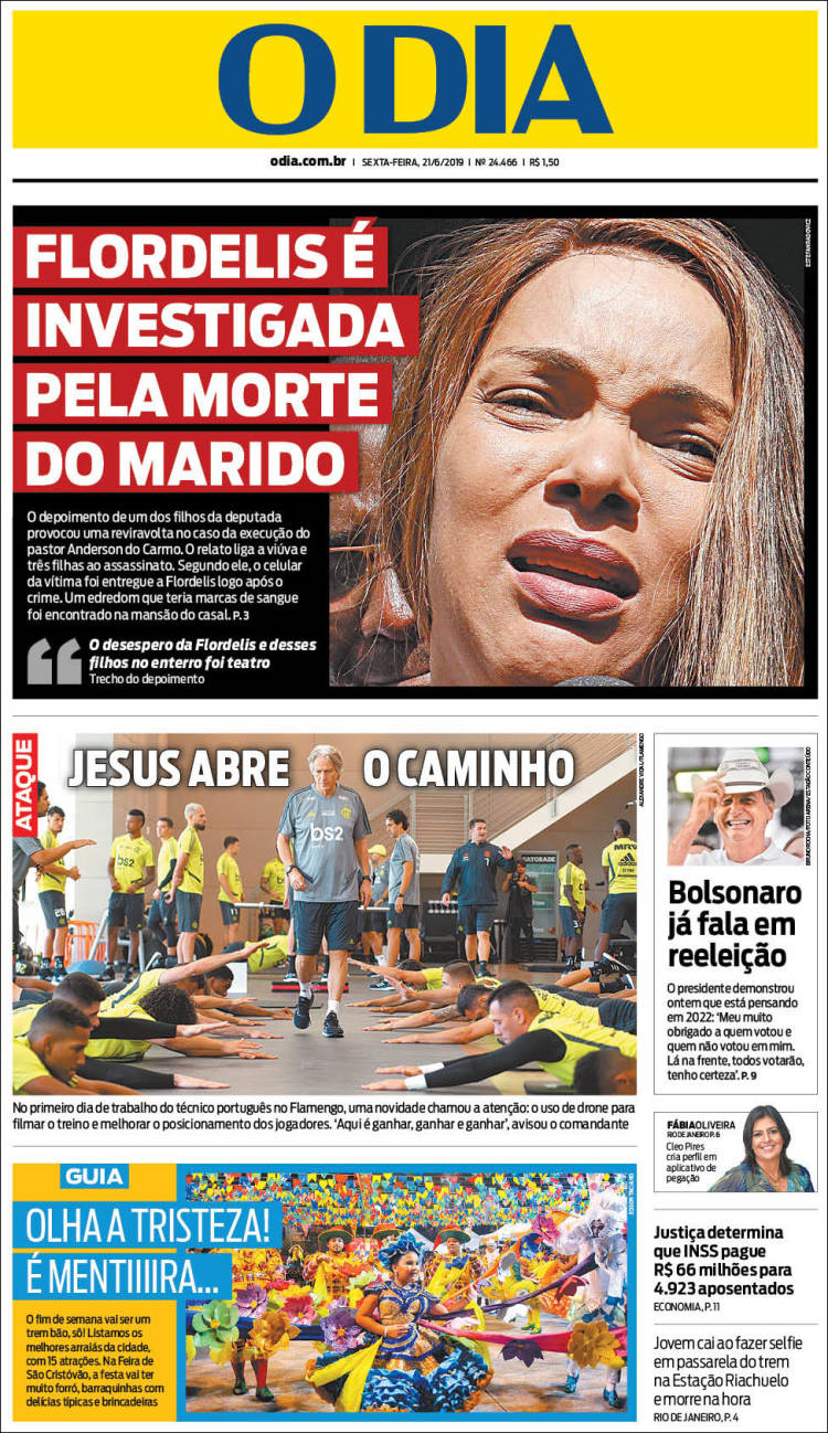 Portada de O Dia (Brasil)
