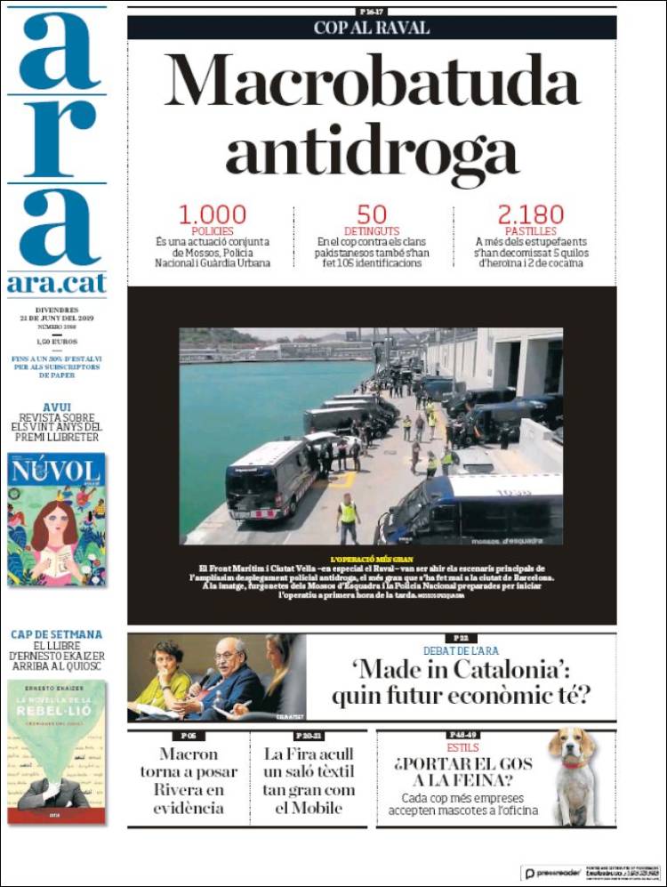 Portada de Ara (España)