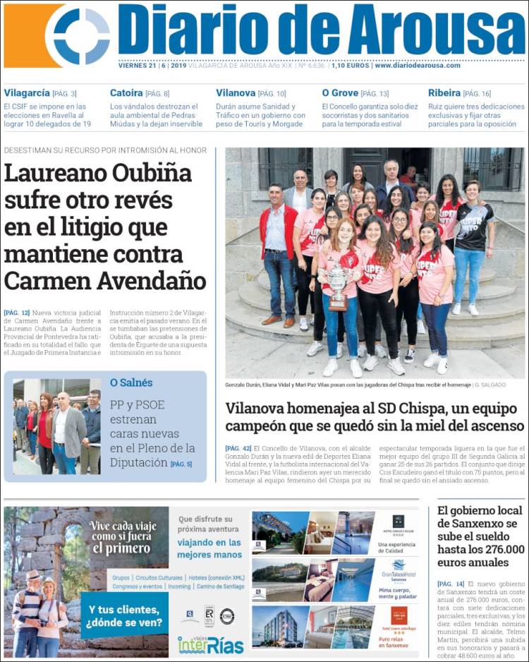 Portada de Diario de Arousa (España)