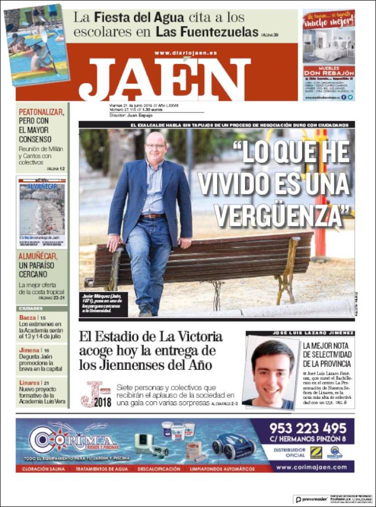 Portada de Diario Jaén (España)