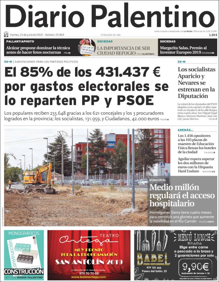 Portada de Diario Palentino (España)