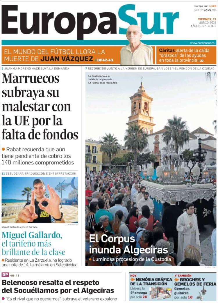 Portada de Europa Sur (España)