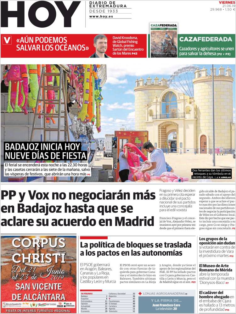 Portada de Hoy - Badajoz (España)