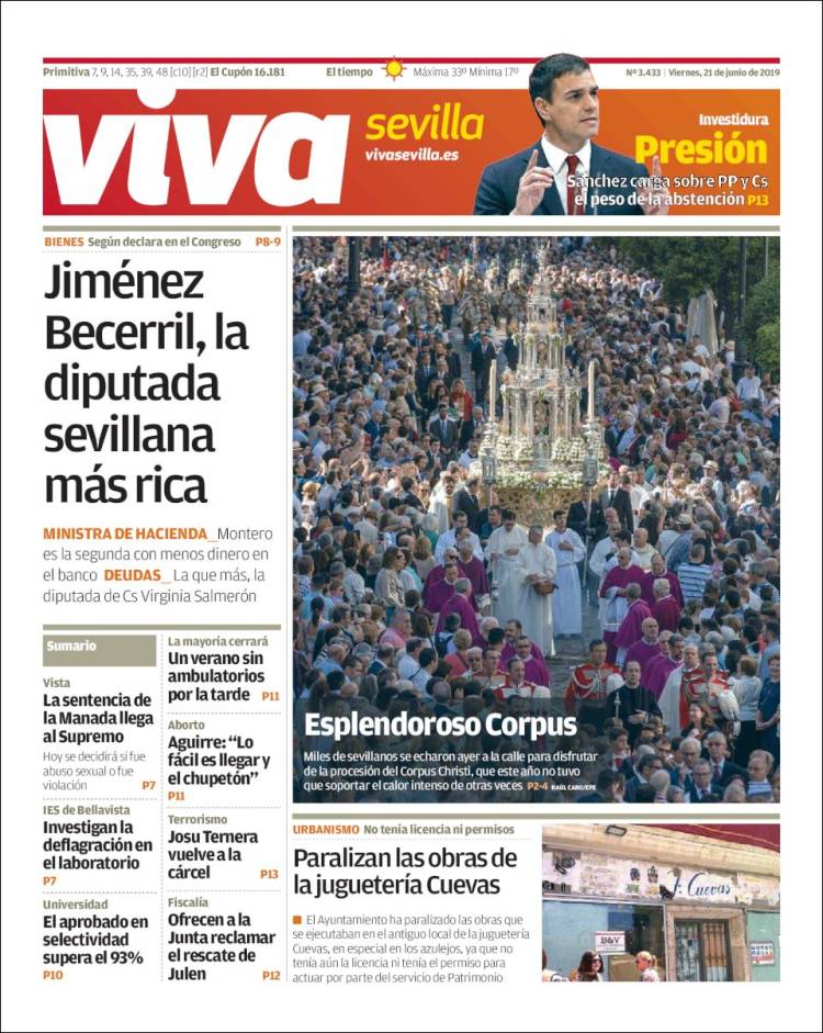 Portada de Viva Sevilla (España)