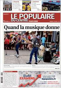 Portada de Le Populaire du Centre (Francia)