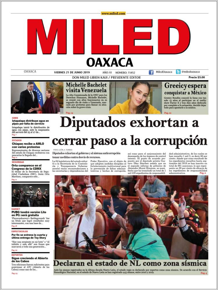 Portada de Miled - Oaxaca (M&eacute;xico)