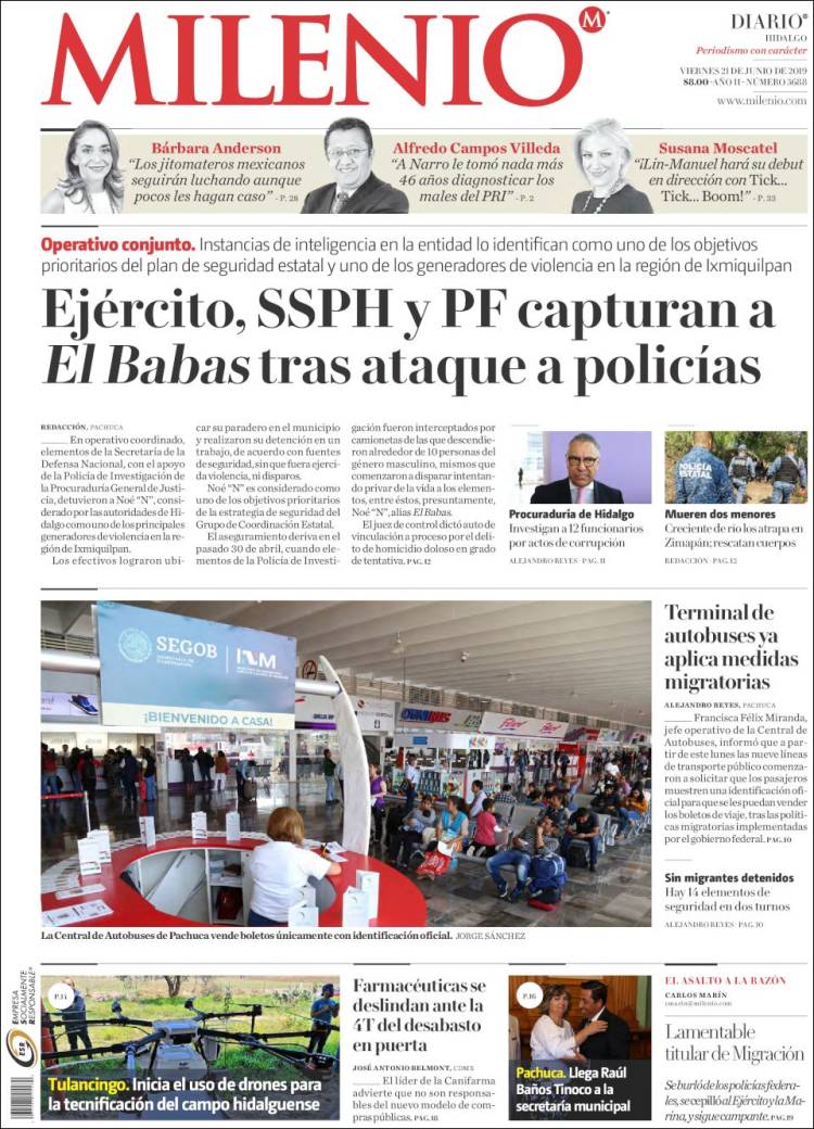 Portada de Milenio de Hidalgo (M&eacute;xico)