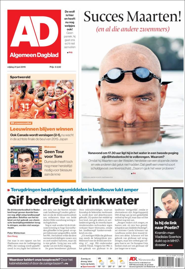 Portada de AD (Pa&iacute;ses Bajos)