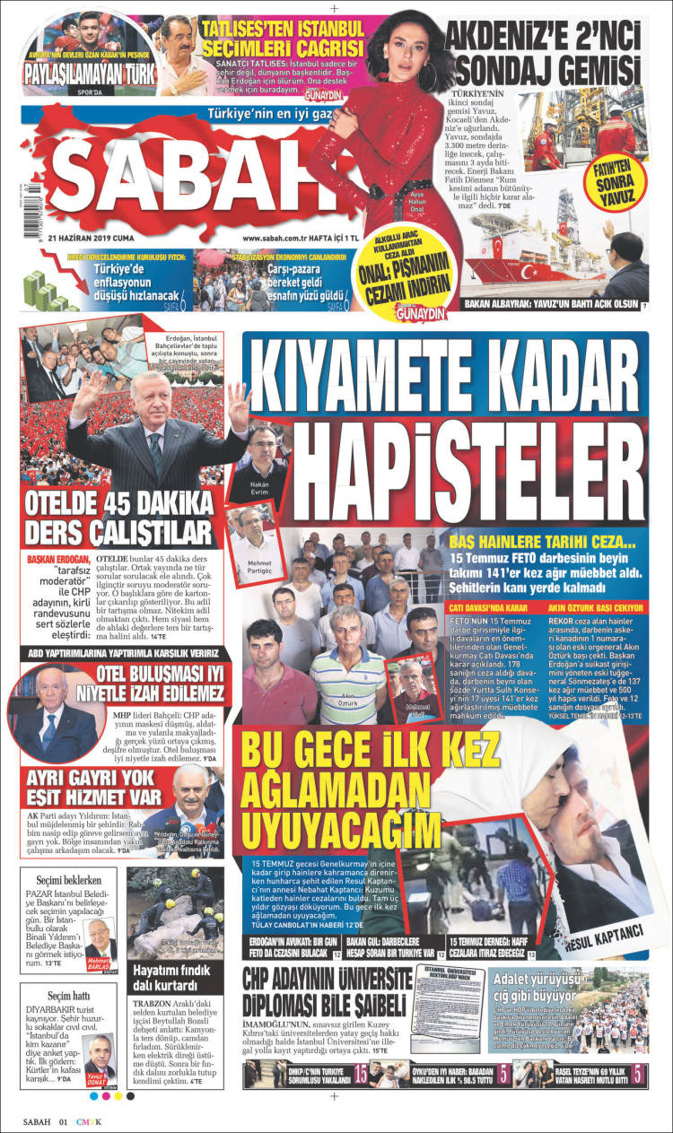 Portada de Sabah (Turqu&iacute;a)