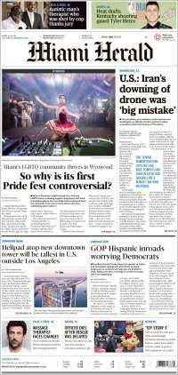 Portada de Miami Herald (USA)