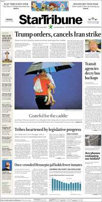 Portada de Star Tribune (USA)