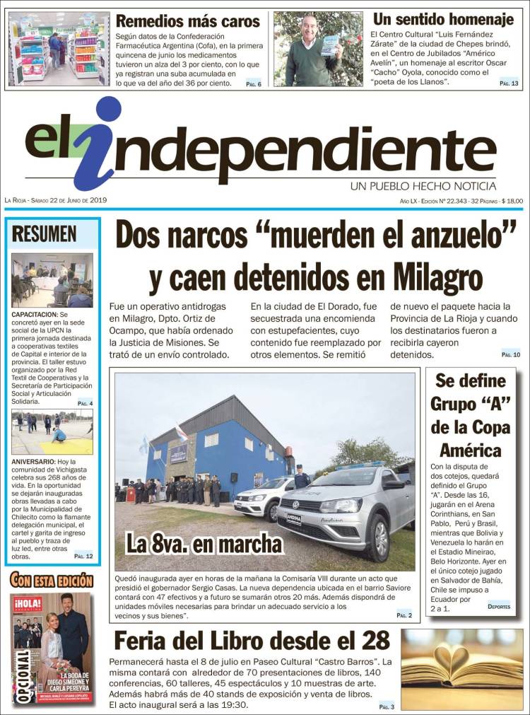 Portada de El Independiente (Argentina)
