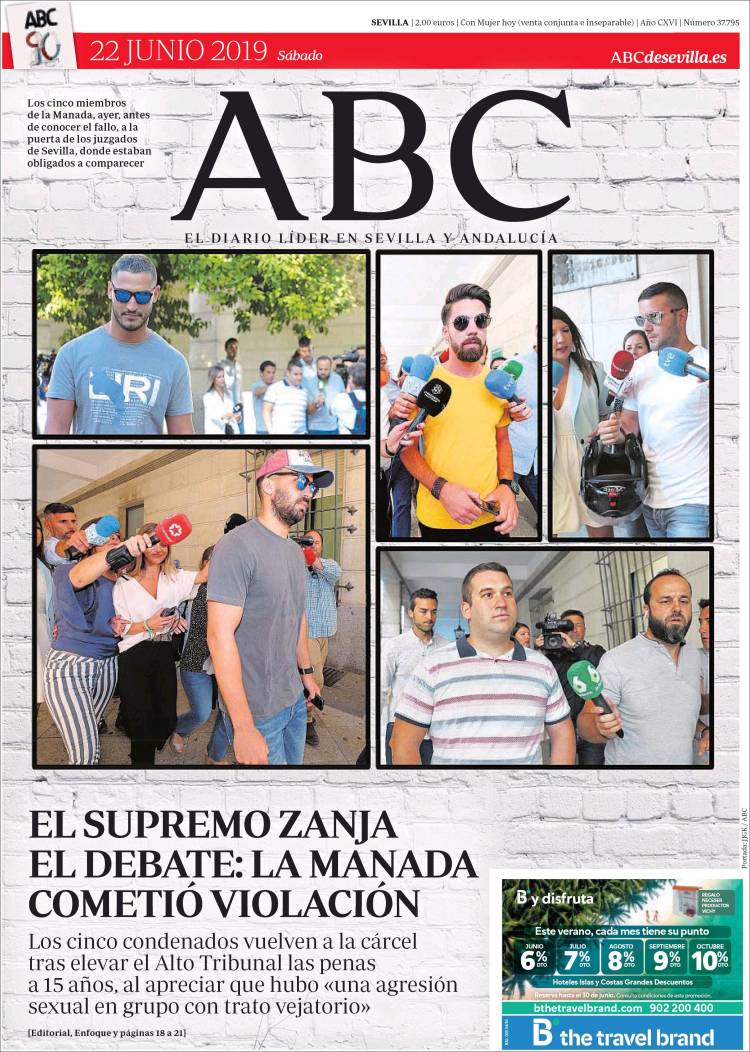 Portada de ABC - Sevilla (Espa&ntilde;a)