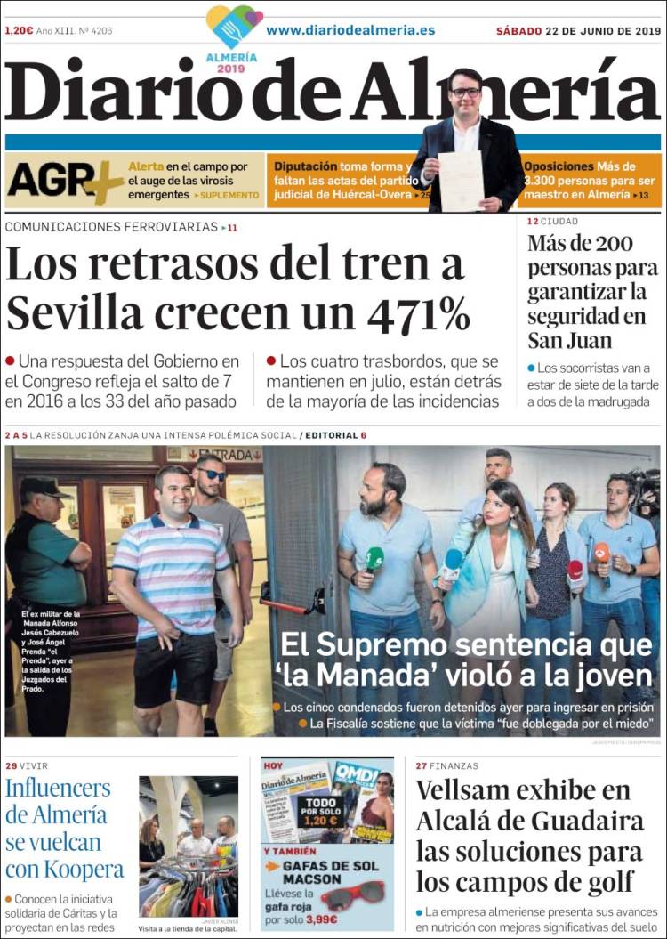 Portada de Diario de Almería (Espa&ntilde;a)