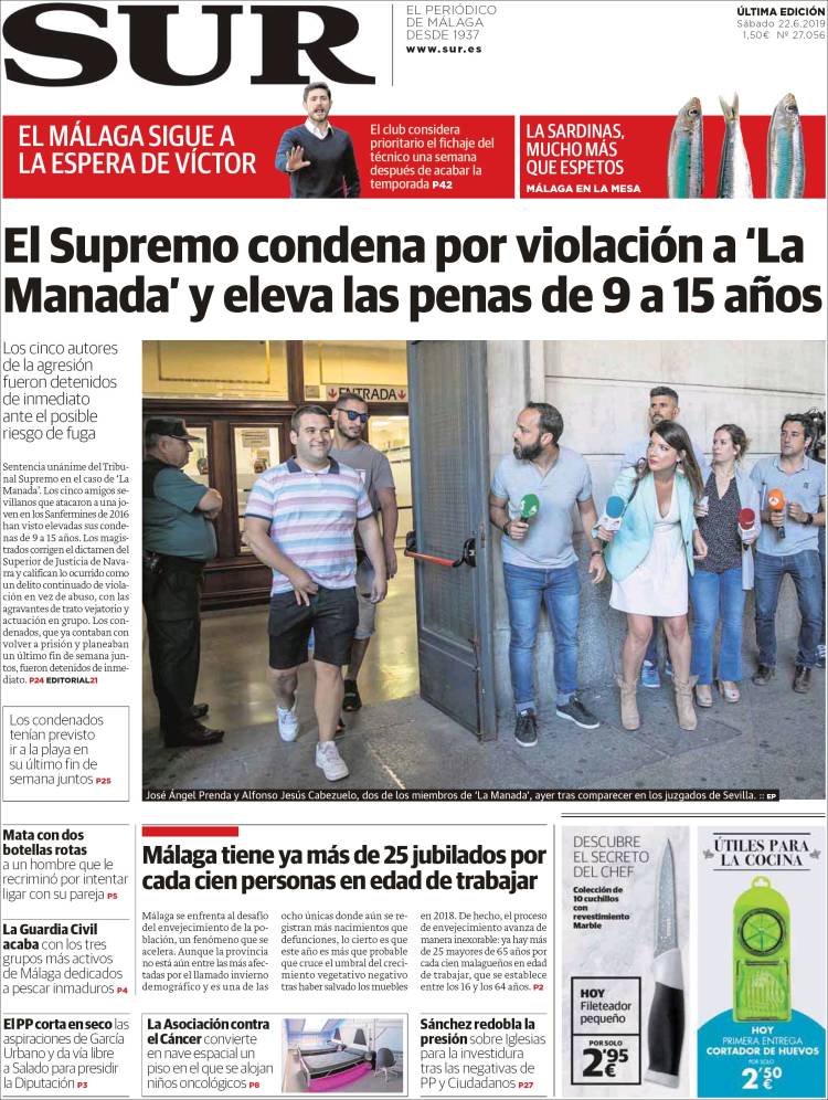 Portada de Diario el Sur (Espa&ntilde;a)