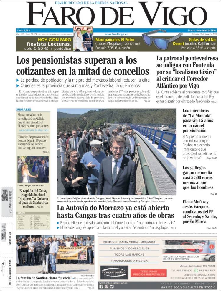 Portada de Faro de Vigo (Espa&ntilde;a)