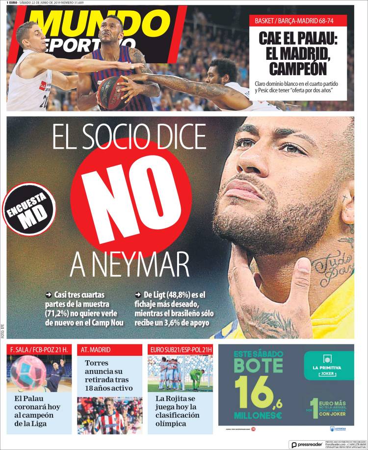 Portada de El Mundo Deportivo (Espa&ntilde;a)