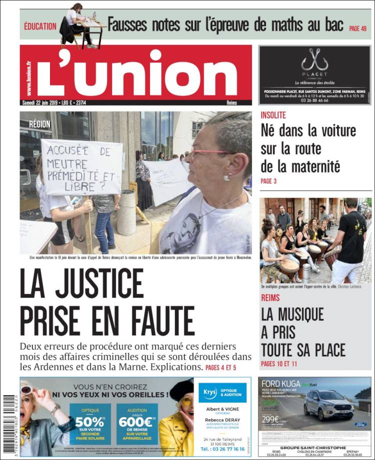 Portada de L'Union (France)