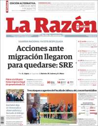 Portada de La Razón (Mexico)