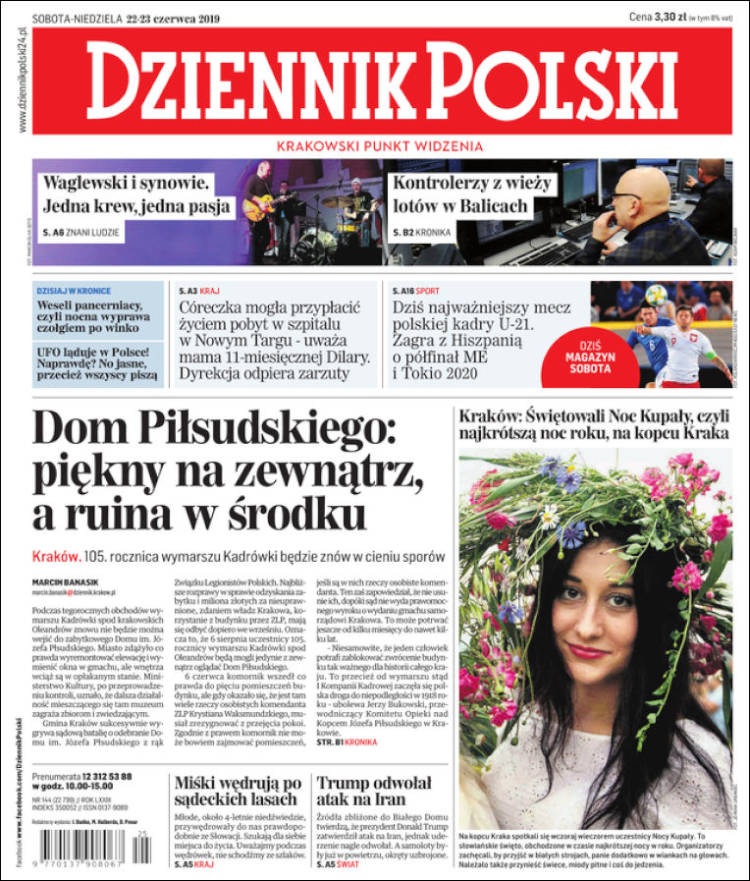 Portada de Dziennik (Polonia)